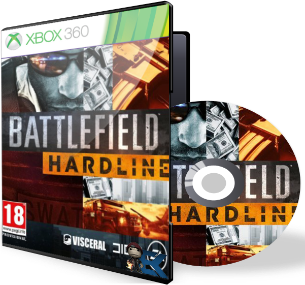 Battlefield Hardline Xbox - Battlefield Hardline Xbox 360 Cover (600x600), Png Download