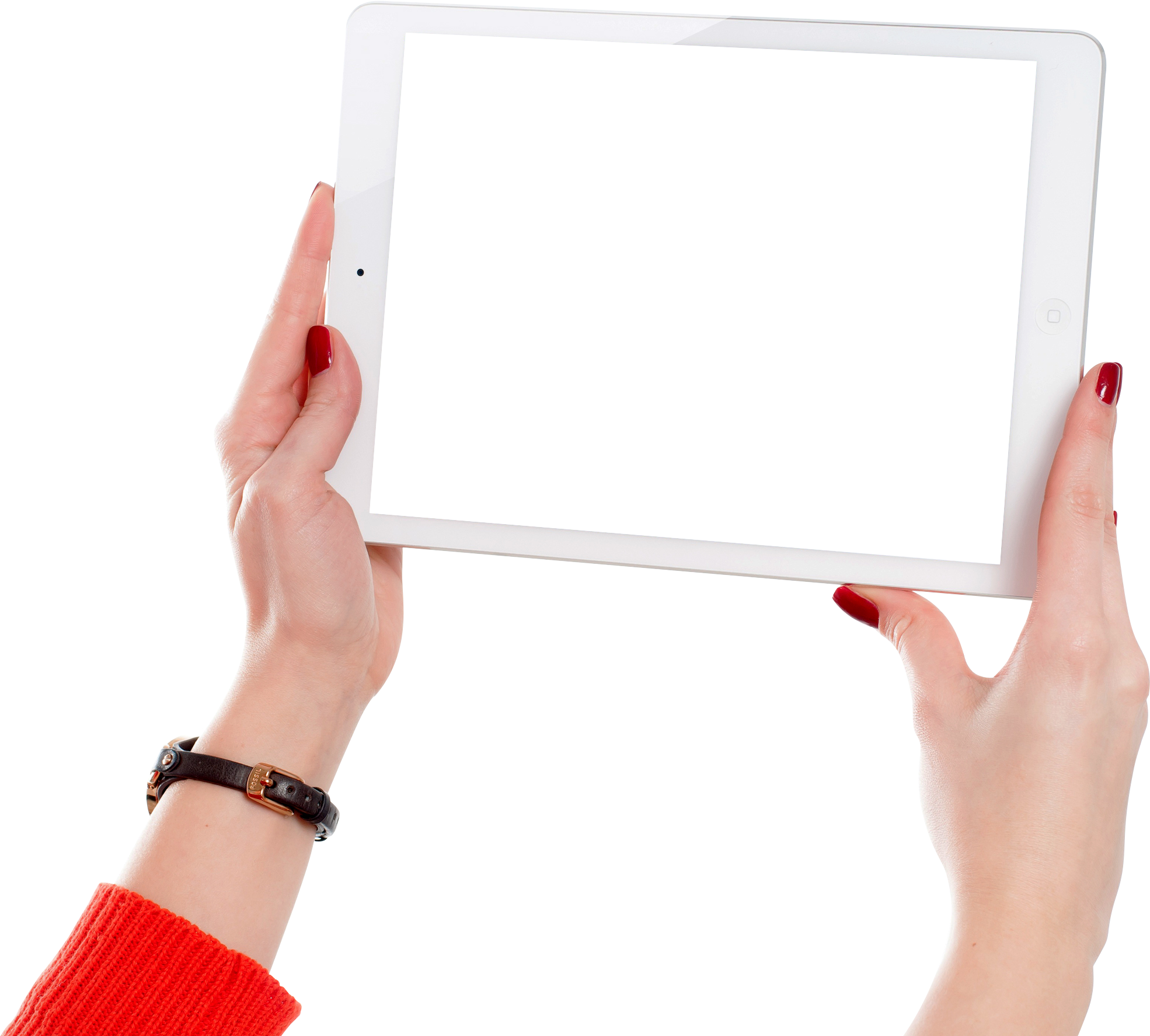 Download - Tablet In Hand Png (2750x1826), Png Download