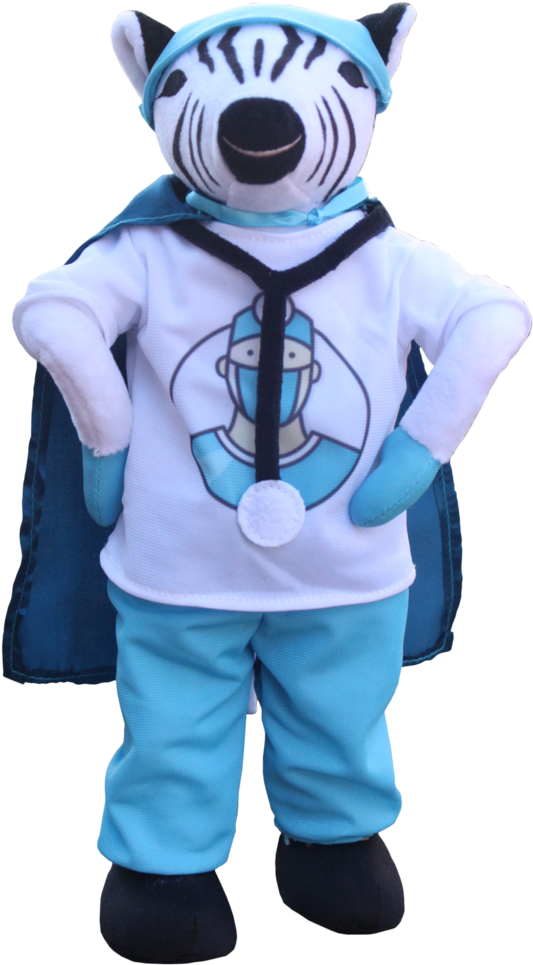 Dr - Stripes - Teddy Bear (683x1024), Png Download