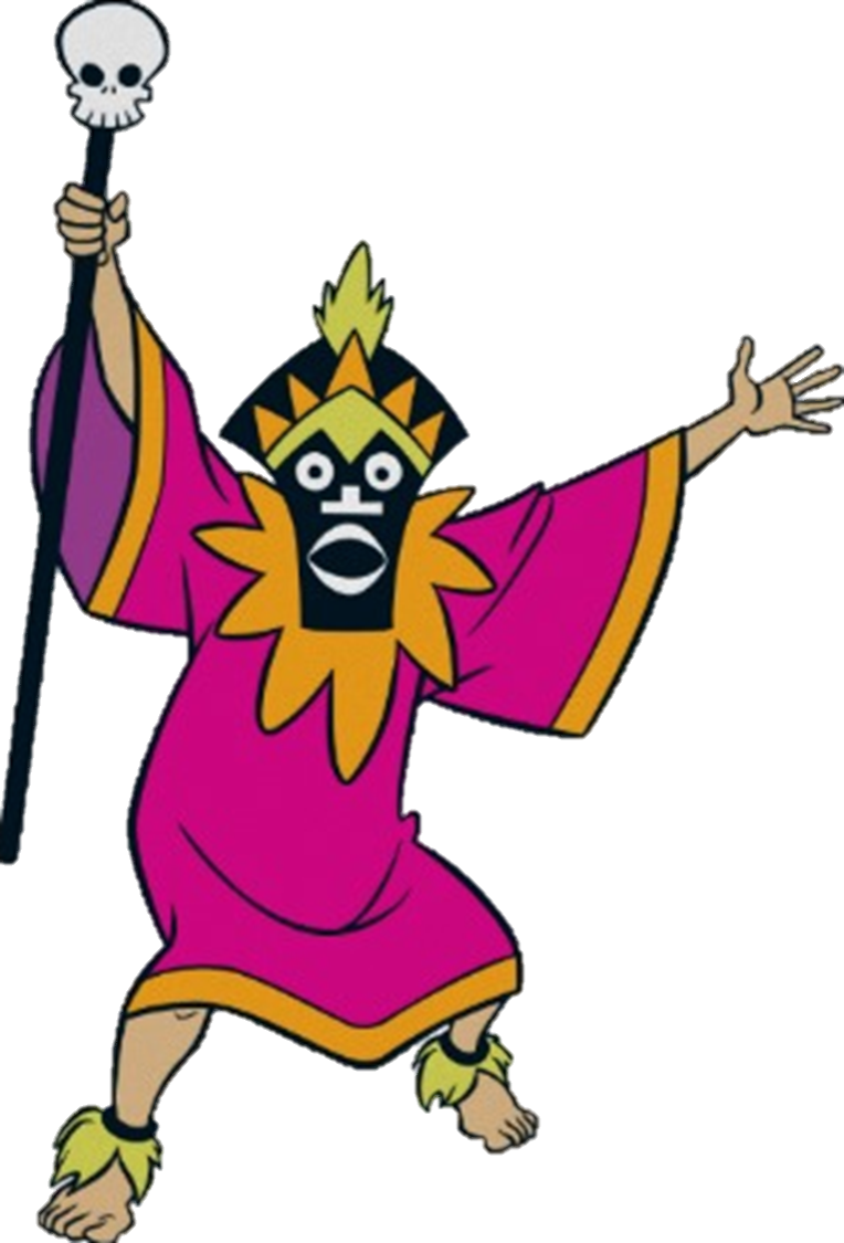 Attractions - Witch Doctor Scooby (764x1125), Png Download