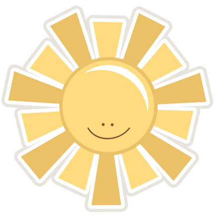 Happy Sun Svg Cutting File For Scrapbooking Free Svg - Miss Kate Cuttables Sun (432x432), Png Download