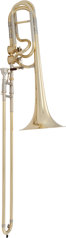 Bach Professional Model 50a3l Bass Trombone - Big Bell Bass Trombone (216x770), Png Download
