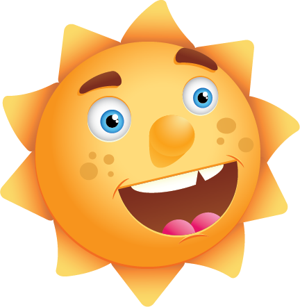 Happy Sun - Sun Animation No Background (432x442), Png Download