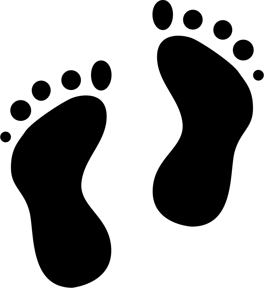 Svg Library Download Footprints Svg Png Icon Free Download - Footprint Svg (898x981), Png Download