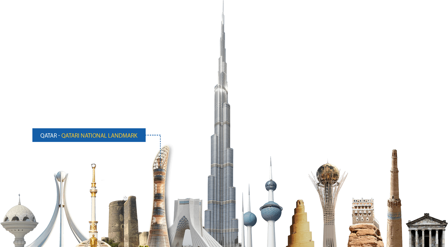 Qatar City Png Image - Abu Dhabi Buildings Png (1920x1050), Png Download