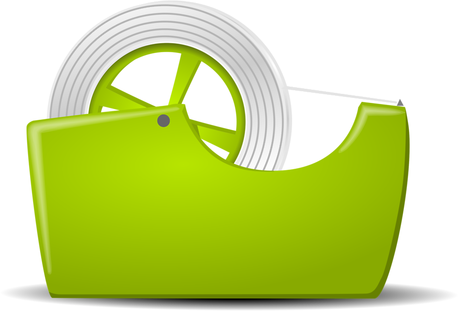 Clear Tape Clipart - Tape Dispenser Transparent Background (958x624), Png Download