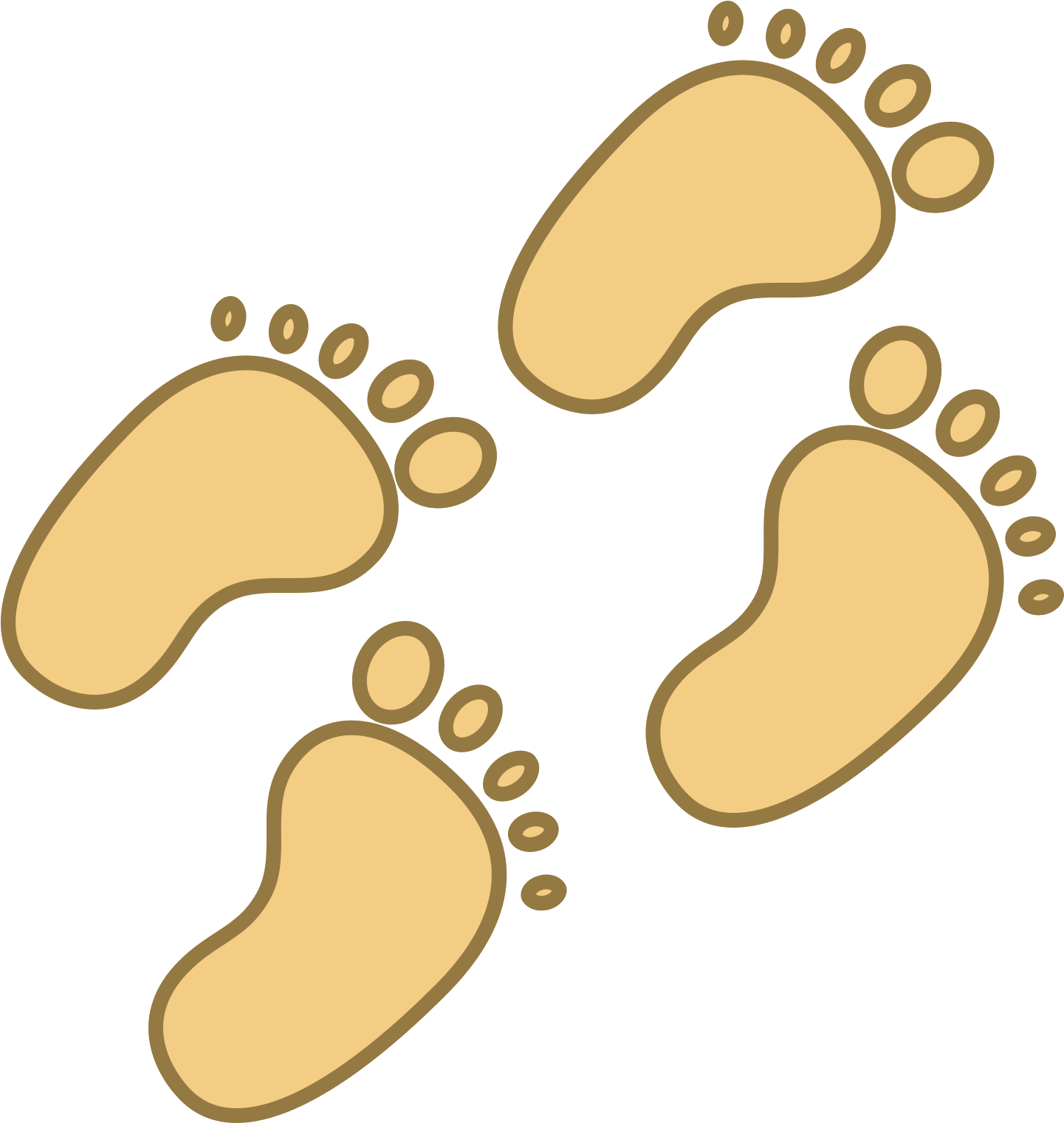 Baby Icon Free Download Png And Vector - Baby Footprints Png (1600x1600), Png Download