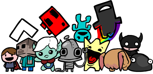 Supermeatboy - Super Meat Boy Personajes (530x258), Png Download