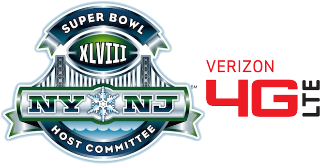 Verizon Boasts Nfl Partnership Promises To Broadcast - Super Bowl Host Committee Logo (700x412), Png Download