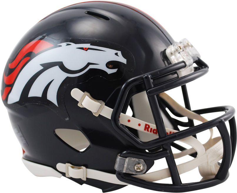 Steelers Helmet Png - Denver Broncos Speed Mini Helmet (900x812), Png Download