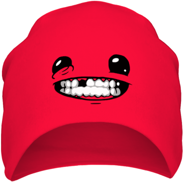 Шапка Super Meat Boy Цвет Красный - Blue Bird: Super Meat Boy Pc - Game (380x440), Png Download