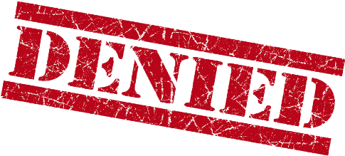 Denied Stamp Png - Part Time (500x242), Png Download