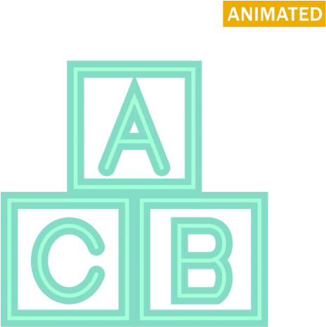 Alphabet Blocks - Graphic Design (548x548), Png Download
