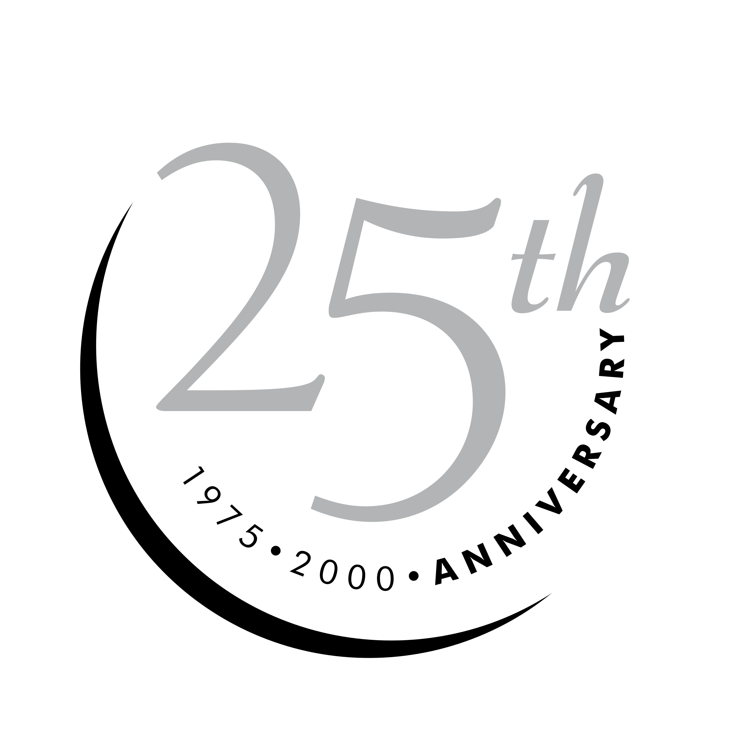 25th Anniversary Logo Png Transparent - 25th Anniversary In Circle (2400x2400), Png Download