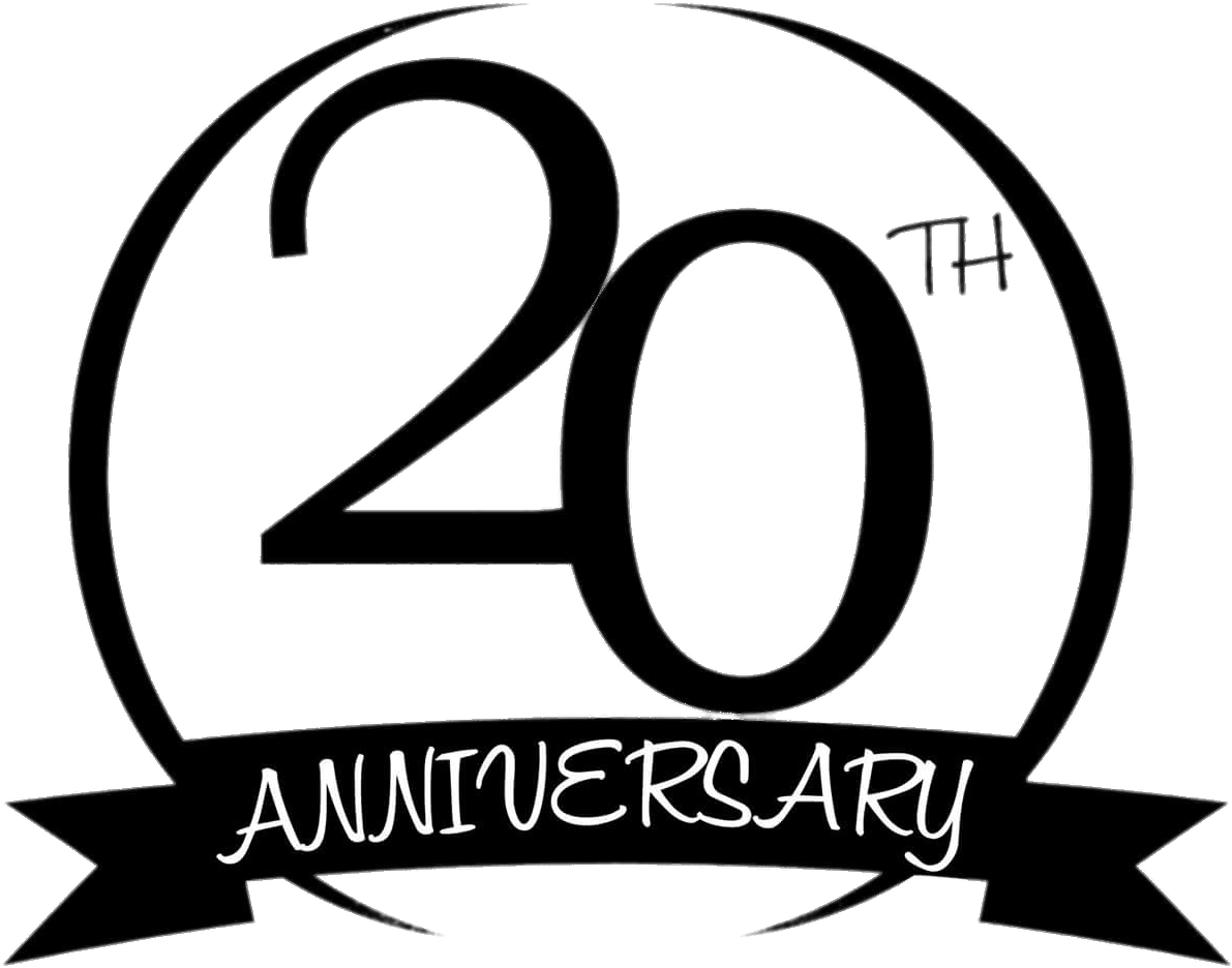 20th Anniversary Circle - 20th Wedding Anniversary Png (1234x960), Png Download