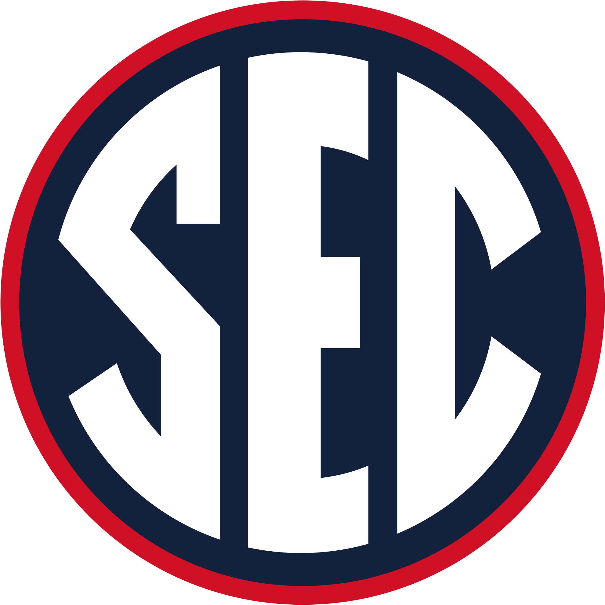 Georgia Bulldogs Secondary Logos Filesec In Ssvg - Ole Miss Sec Logo (1024x1024), Png Download
