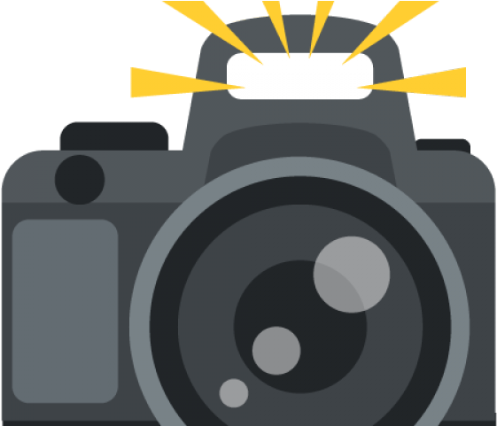Flash Vector Cartoon Vintage Camera - Cartoon Camera With Flash (640x480), Png Download