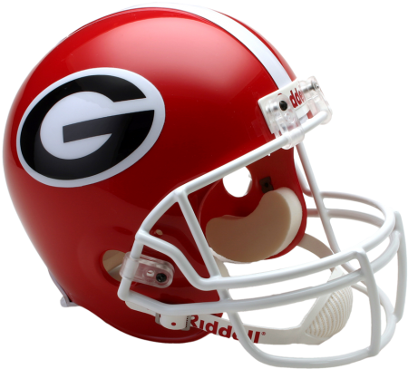 Georgia Bulldogs Ncaa Replica Full Size Helmet - Chiefs Helmet (475x429), Png Download