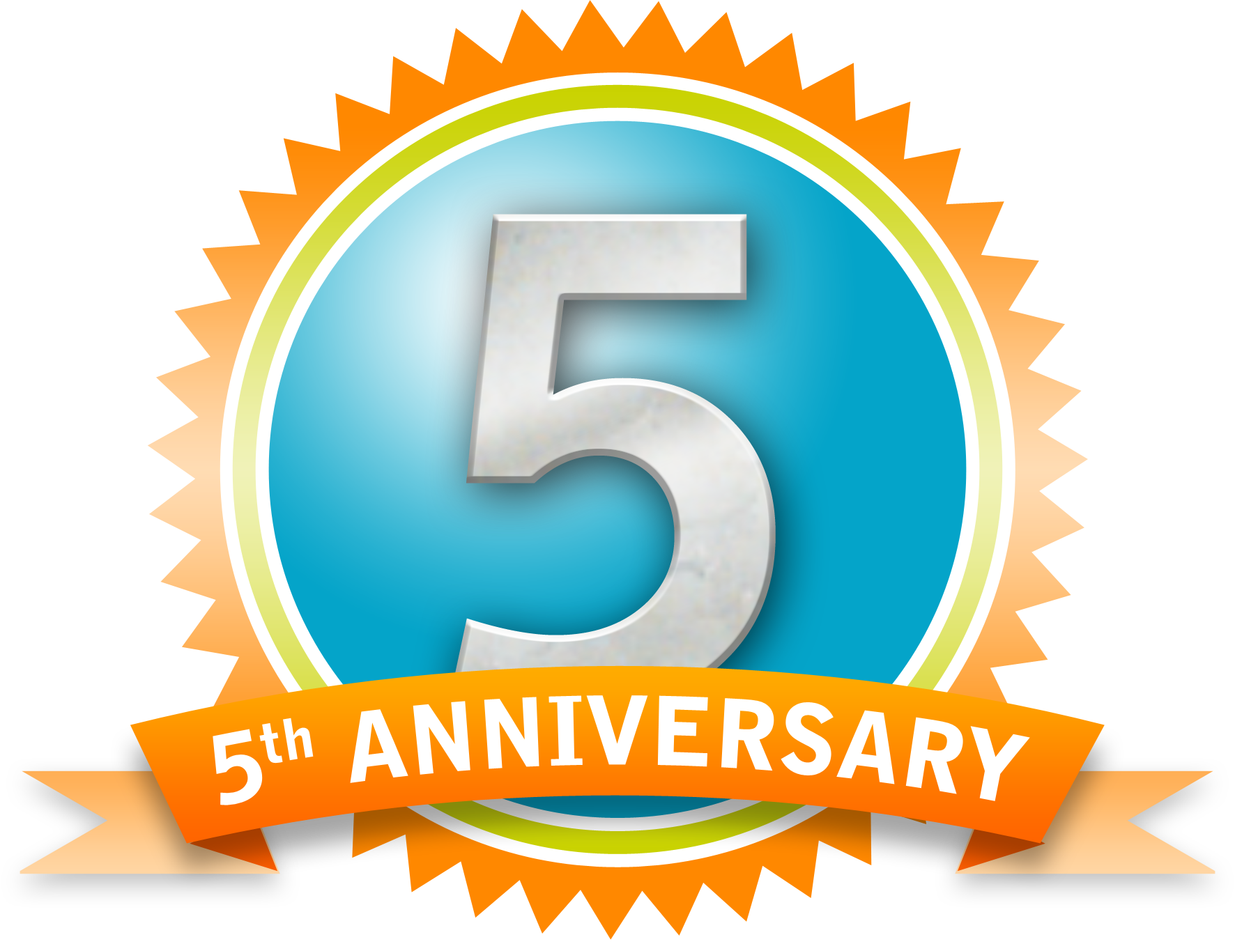 Today Sees The Fifth Anniversary Of This Blog - 5th Anniversary Logo Png (1600x1223), Png Download