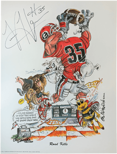 Verron Haynes Autographed Georgia Bulldogs 18″x14″ - Verron Haynes (500x500), Png Download