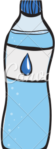 Drawn Bottle Bottled Water - Bottle Water Draw Png (640x480), Png Download