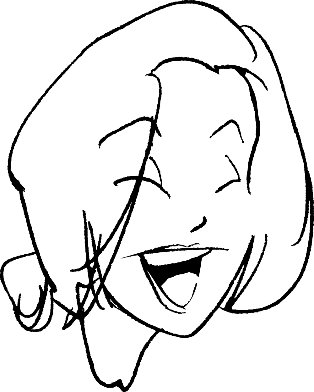 Woman Laughing (1000x1247), Png Download