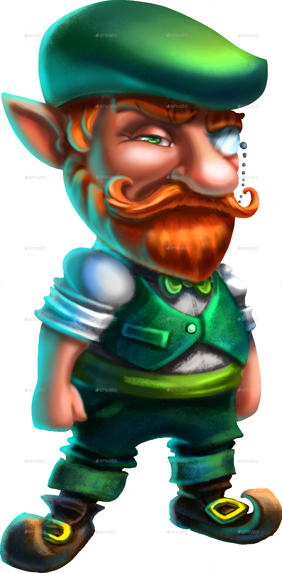 Hipster Zip/leprechaun Hipster - Leprechaun Png (1191x2424), Png Download