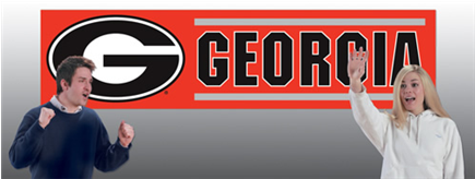 Georgia Bulldogs Banners - Georgia Bulldogs Ncaa 8' Banner (434x434), Png Download