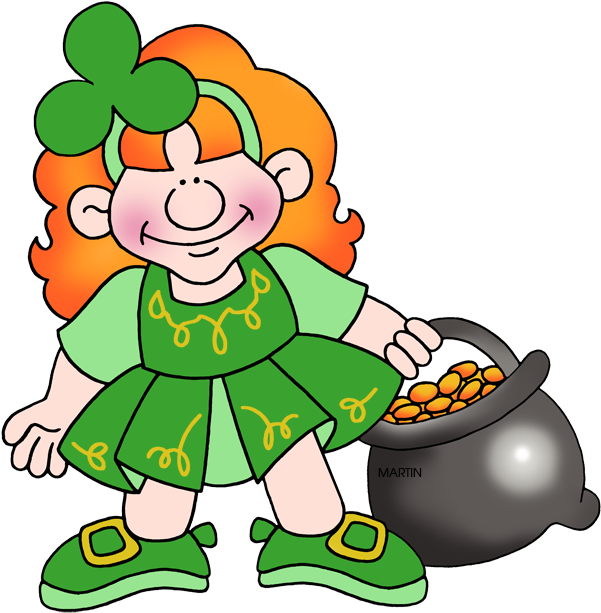 Gold 'n Girl - Girls St Patricks Day Clip Art (601x613), Png Download