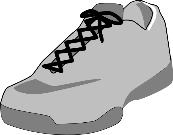 Outline Clip Art At - Closed Toed Shoes Clip Art (600x470), Png Download