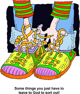 Clipart Shoes Tie Shoe - Tying Shoe Laces Clipart (342x400), Png Download