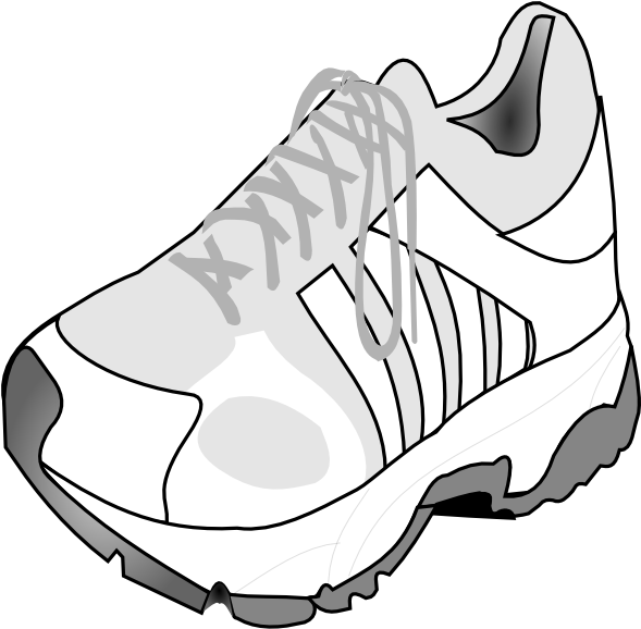How To Set Use Running Shoe Clipart (588x600), Png Download