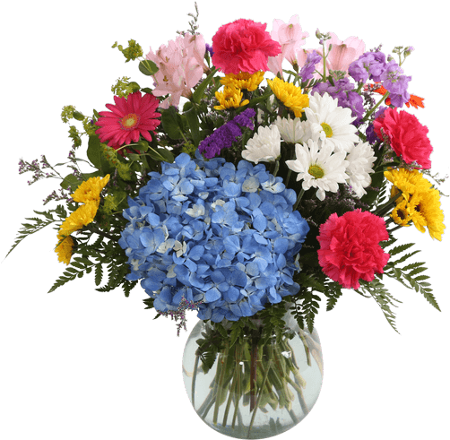 Garden Vase - Bouquet (511x600), Png Download