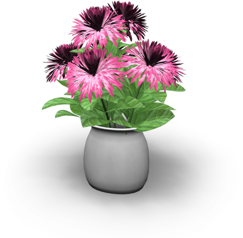 Vase With Flowers - Furniture (1000x1000), Png Download
