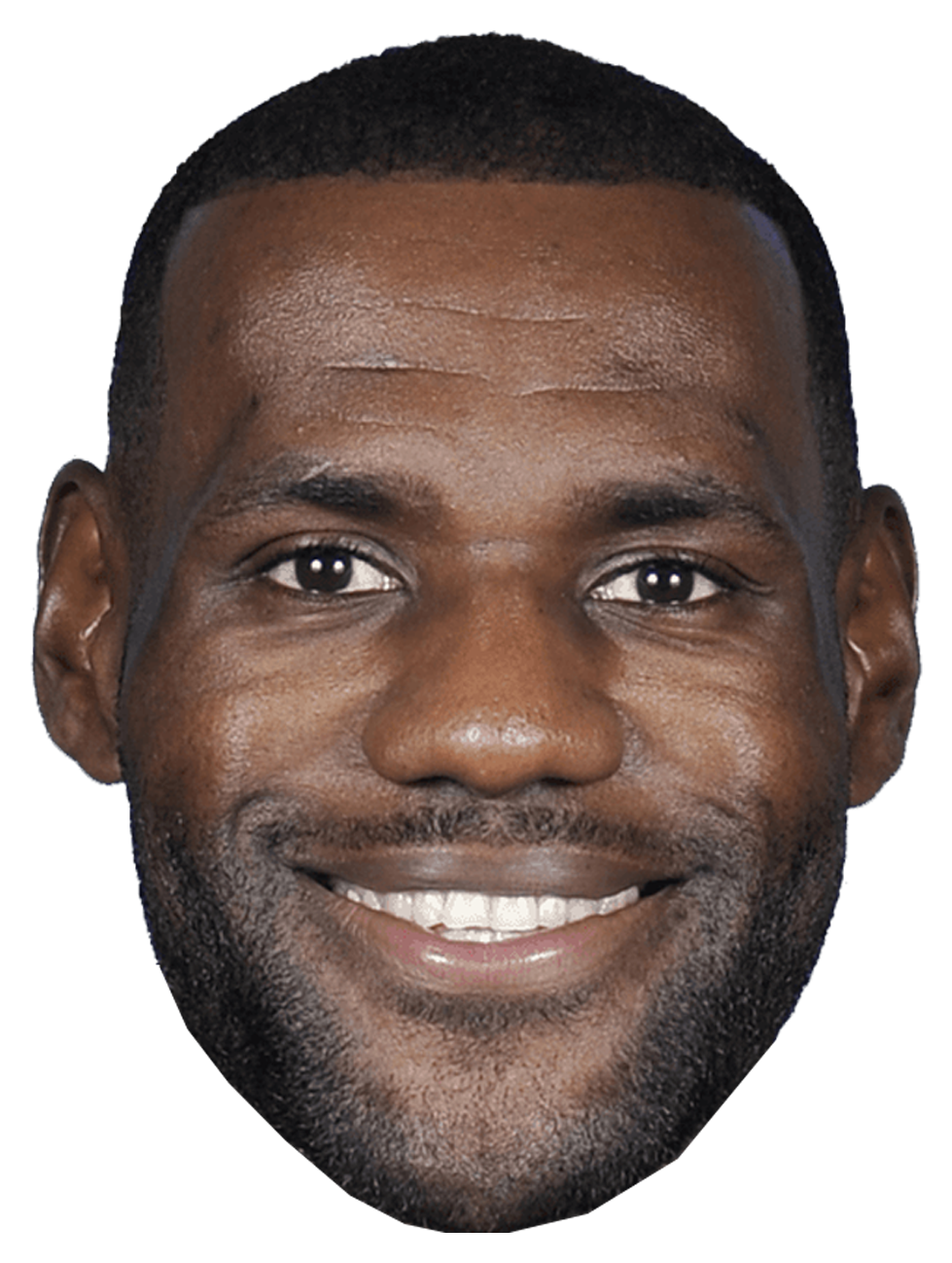 Lebron James Head For Free Download On Mbtskoudsalg - Nba Miami Heat Lebrone James Face Mask (1200x1512), Png Download