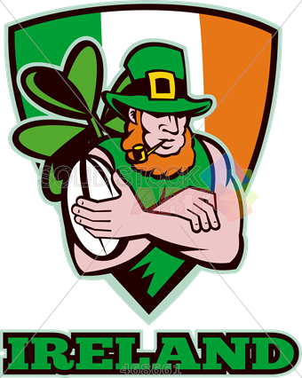 Stock Illustration Of Old Fashioned Cartoon Illustration - Irish Leprechaun (340x426), Png Download