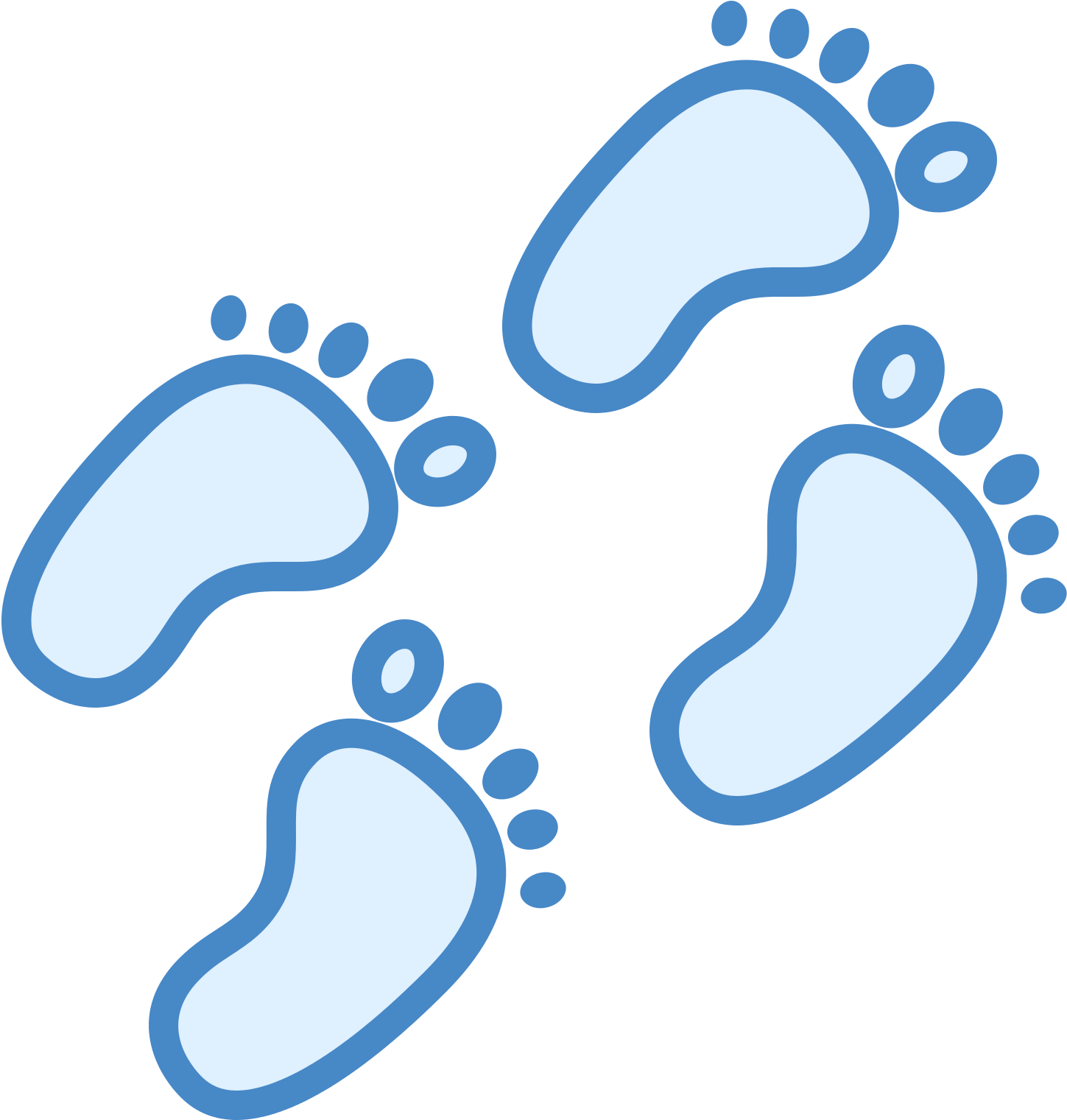 Baby Footprints Path Icon Free Download At Icons8 - Imagen Bebe En Camino (1600x1600), Png Download