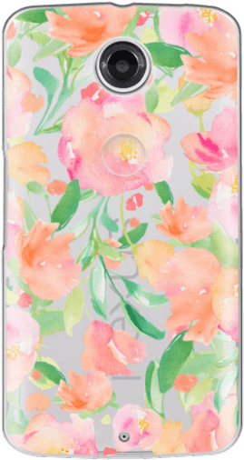 Cute Watercolor Flower Iphone Case - Hybrid Tea Rose (300x547), Png Download