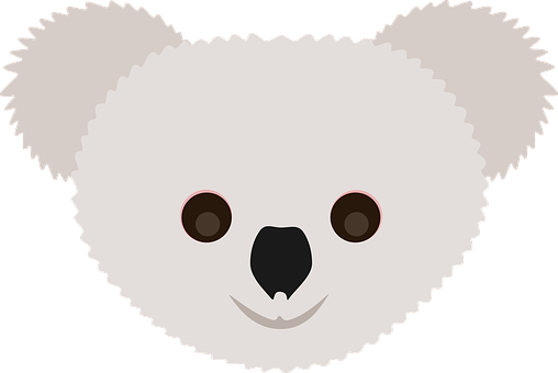 Koala Animal Savage Forest Beautiful Gray - Mascara De Animales En Manualidades (508x340), Png Download