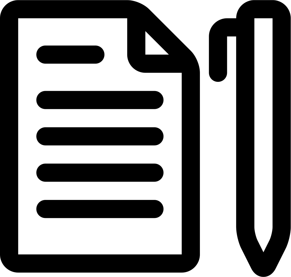 Paper Pen Svg Png Icon Free Download - Paper And Pen Logo (981x934), Png Download