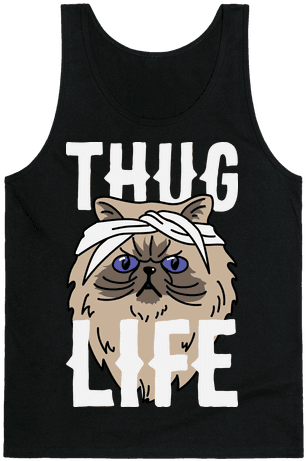 Thug Life Tank Top - Best Gift - Catsanimalsanimedogsmoviepets Hoodie/t-shirt/mug (484x484), Png Download