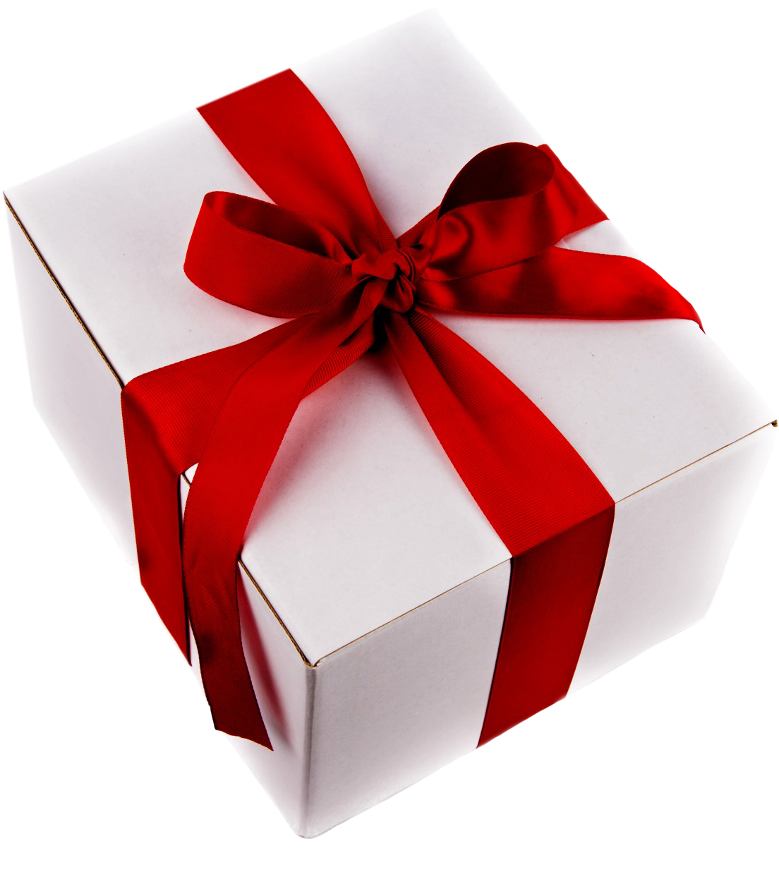 Birthday Gift White Red Ribbon And Bow - Birthday Gift All Png (1290x1280), Png Download