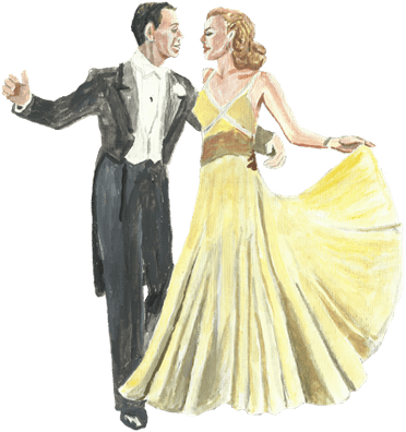 Couple Of Vintage Dancers - Vintage Couple Png (400x400), Png Download