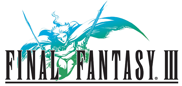 Final Fantasy Iii - Final Fantasy Iii Logo Png (640x321), Png Download