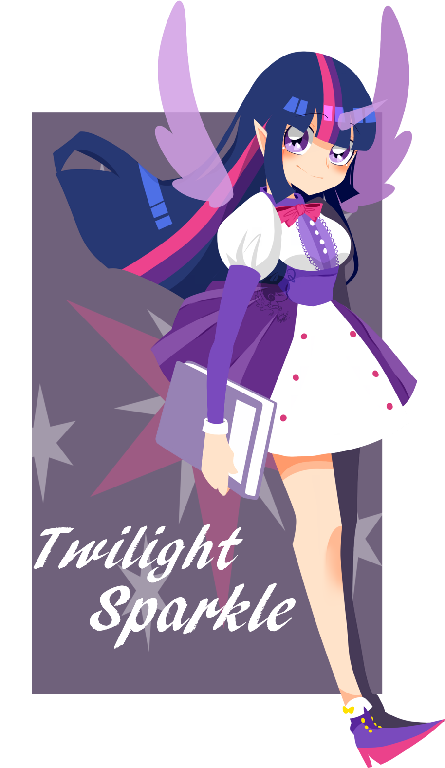 Snow Angel, Elf Ears, Horned Humanization, Human, Humanized, - Dont Sweati Just Sparkle (941x1659), Png Download