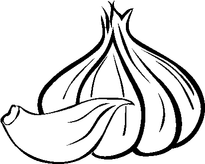 Garlic Drawing Png - Ajo Dibujo Png (600x470), Png Download
