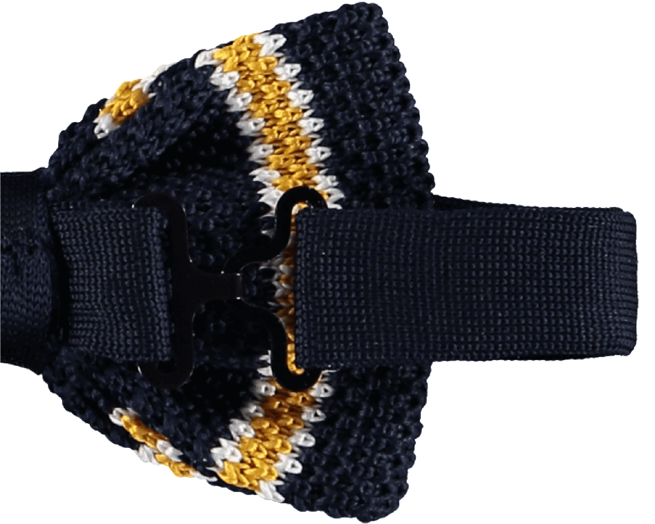 Knitted Bow Tie Navy Blue - Woolen (2128x2125), Png Download