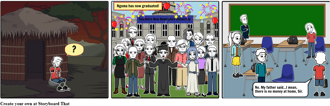 Ngoma, A Cool Kid - Cartoon (1164x385), Png Download