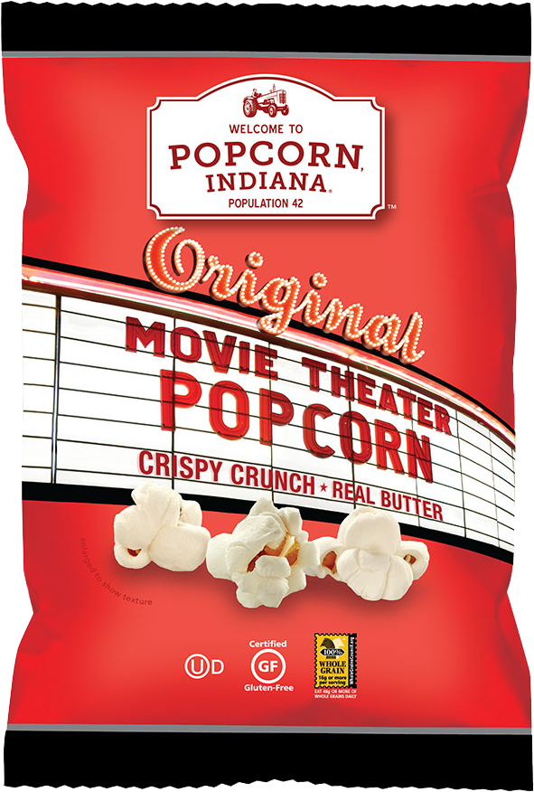 Movie Theatre - Indiana Movie Theater Popcorn (626x900), Png Download
