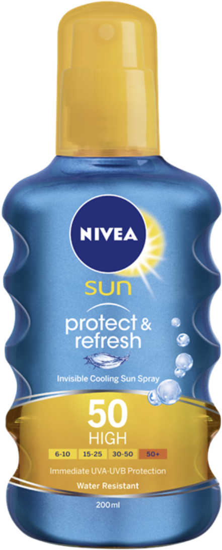 nivea sun protect and refresh spray spf 50